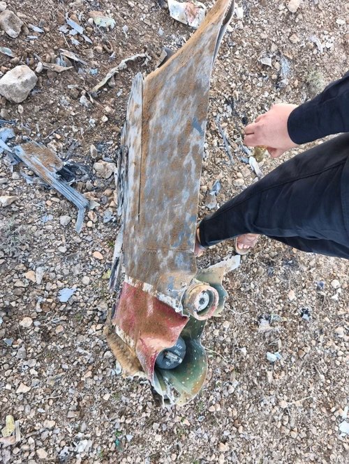 Iranski mediji objavili fotografijo domnevnega dela sestreljenega letala