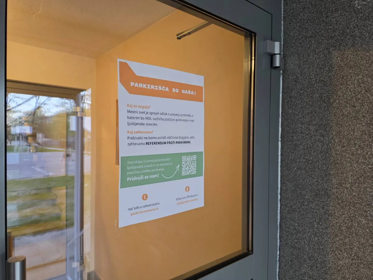 Zbiranje podpisov za ljubljanski parkirni referendum poteka, župan pa vztraja pri svojem