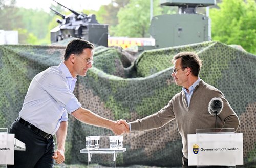 Mark Rutte in Ulf Kristersson