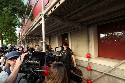 Racija sedeža stranke španskega premierja Pedra Sancheza
