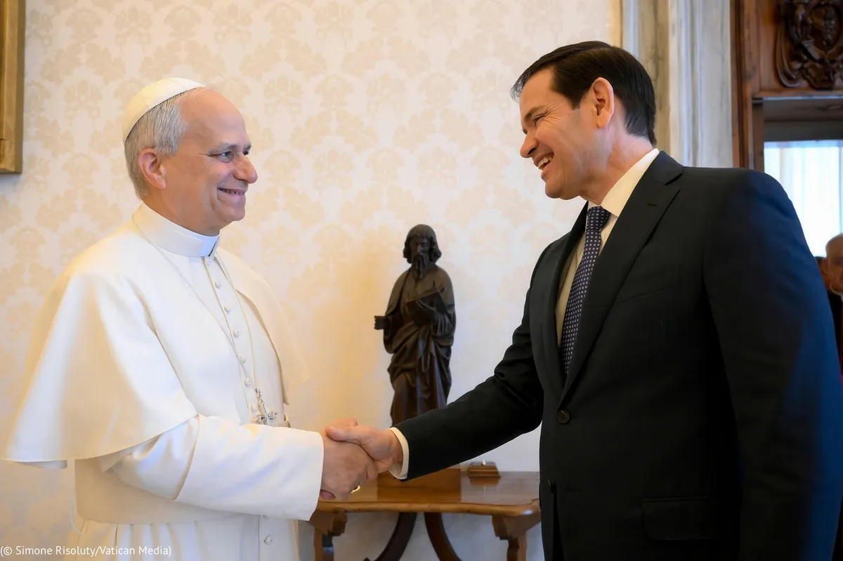 Rubio zanika, da želi z obiskom Vatikana pomiriti odnos s papežem