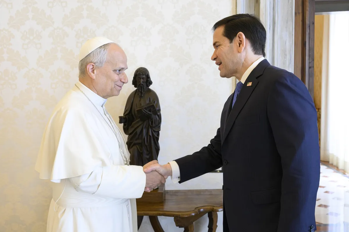 Po Trumpovih napadih Rubio in papež Leon XIV. vendarle v spravljivejšem tonu