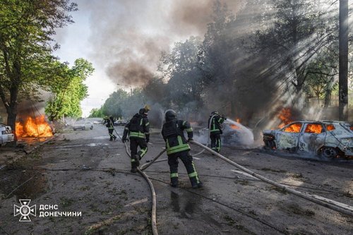 Posledice ruskega napada na Kramatorsk