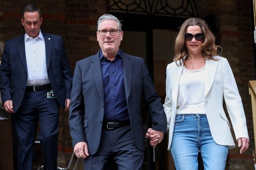 Keir Starmer z ženo