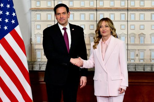 Marco Rubio na obisku v Italiji