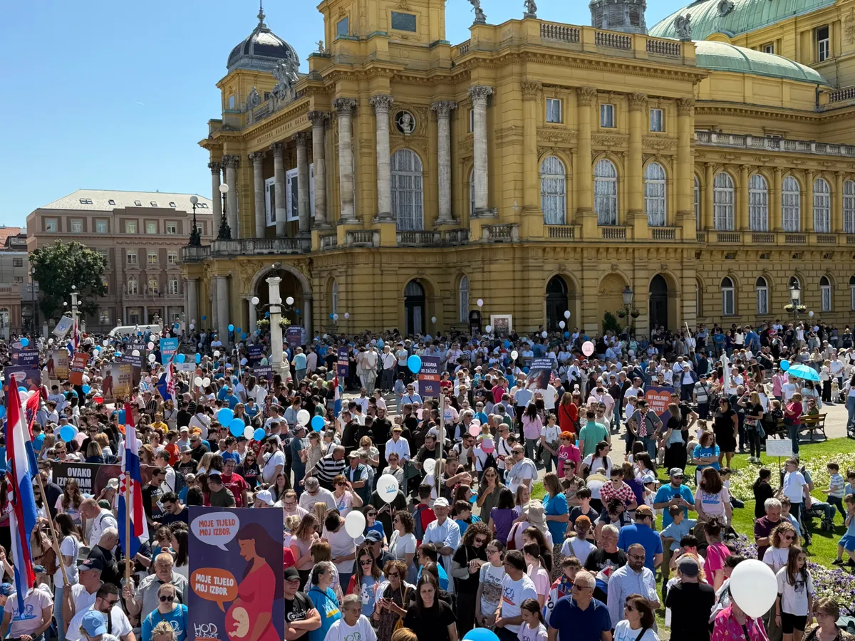 V Zagrebu pohod za življenje s pozivi k spremembi zakonodaje o splavu