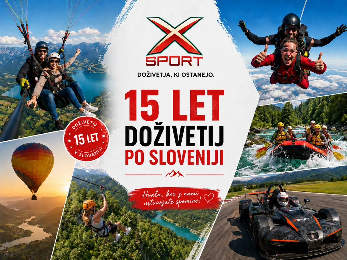Xsport letos praznuje 15 let ustvarjanja doživetij, ki jih Slovenci ne pozabijo