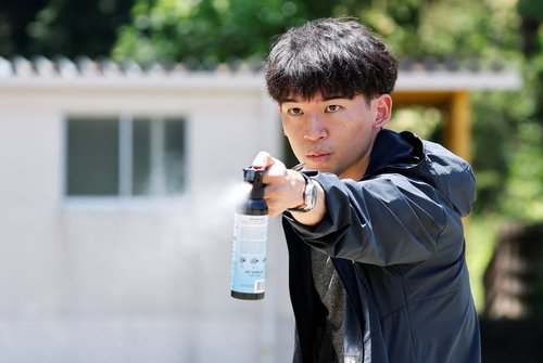 Usposabljanje za primer srečanja s medvedom na Japonskem