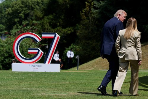 Donald Trump in Giorgia Meloni