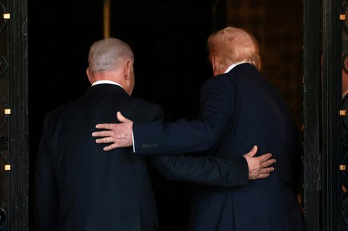 Benjamin Netanjahu in Donald Trump