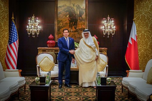 Marco Rubio in Abdullatif bin Rashid Al-Zayani