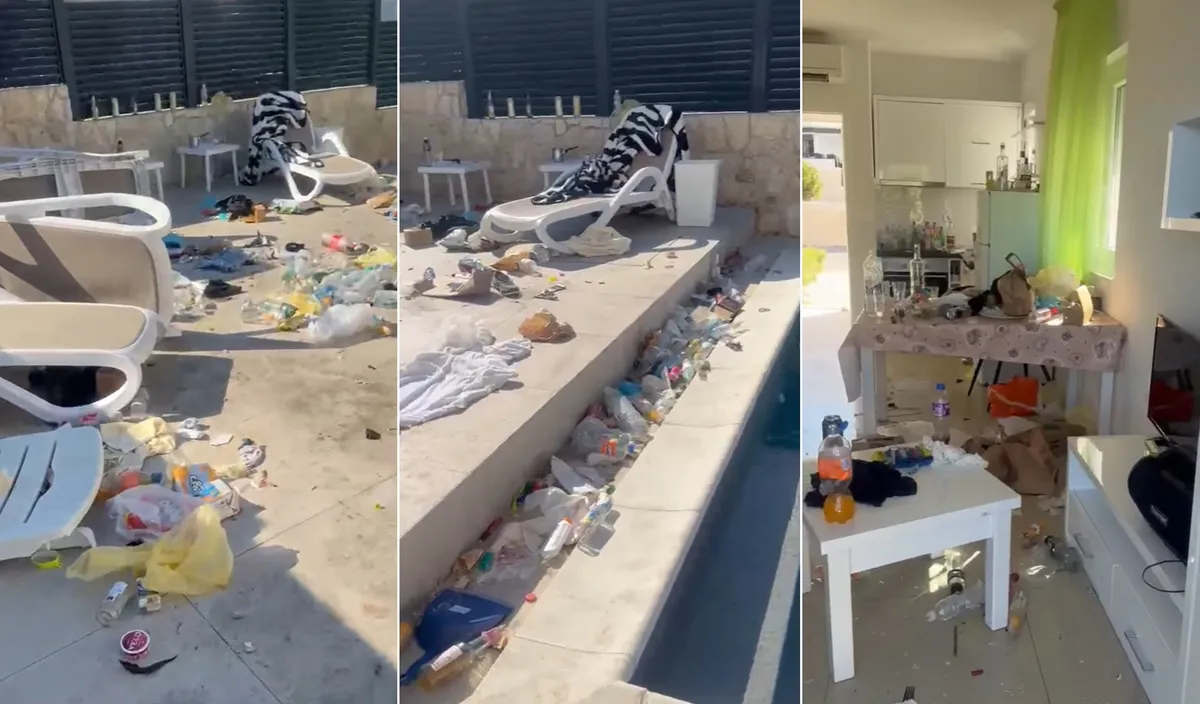 Turisti razdejali apartma na Pagu, splet ponorel: "Poklicala bi policijo" (VIDEO)