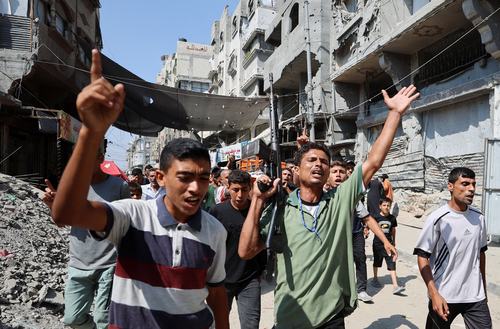 Pogreb enega od Palestincev, ubitega v izraelskem napadu