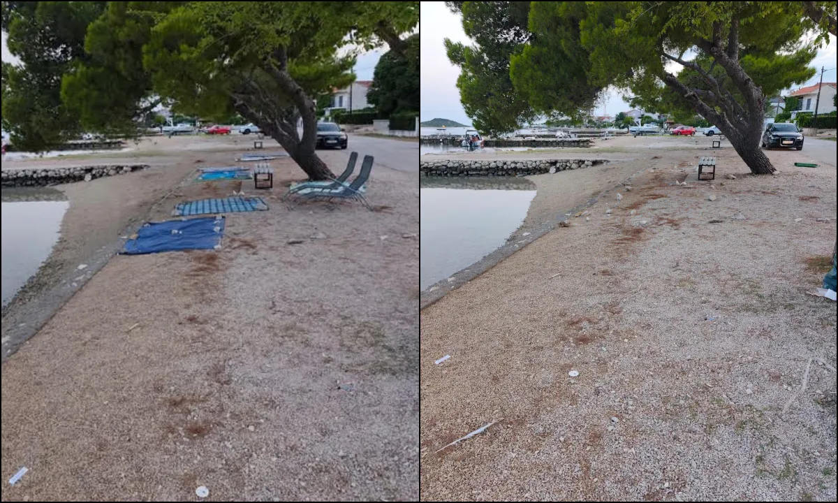 Redarji "očistili" plažo in zažugali turistom