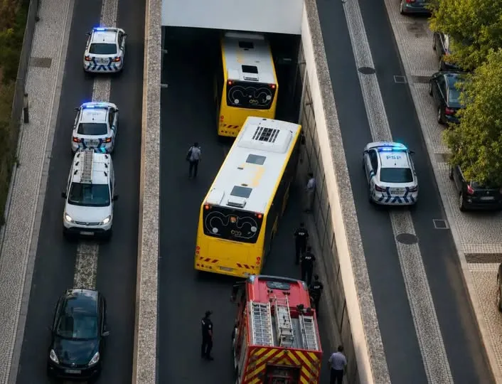 Tragedija v Lizboni, šofer avtobusa zapeljal v dve ženski