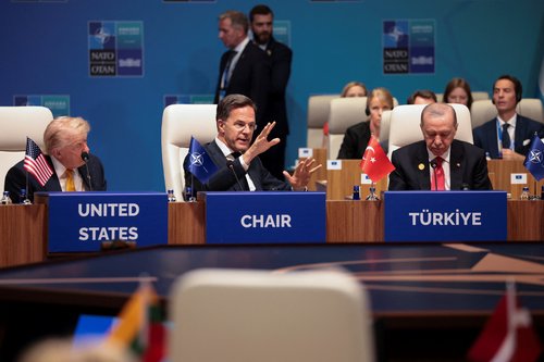 Donald Trump, Mark Rutte, Recep Tayyip Erdogan, zveza Nato