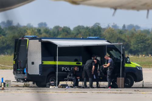 Incident z dronom na letališču v Leipzigu