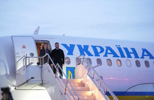 Volodimir Zelenski in Olena Zelenska