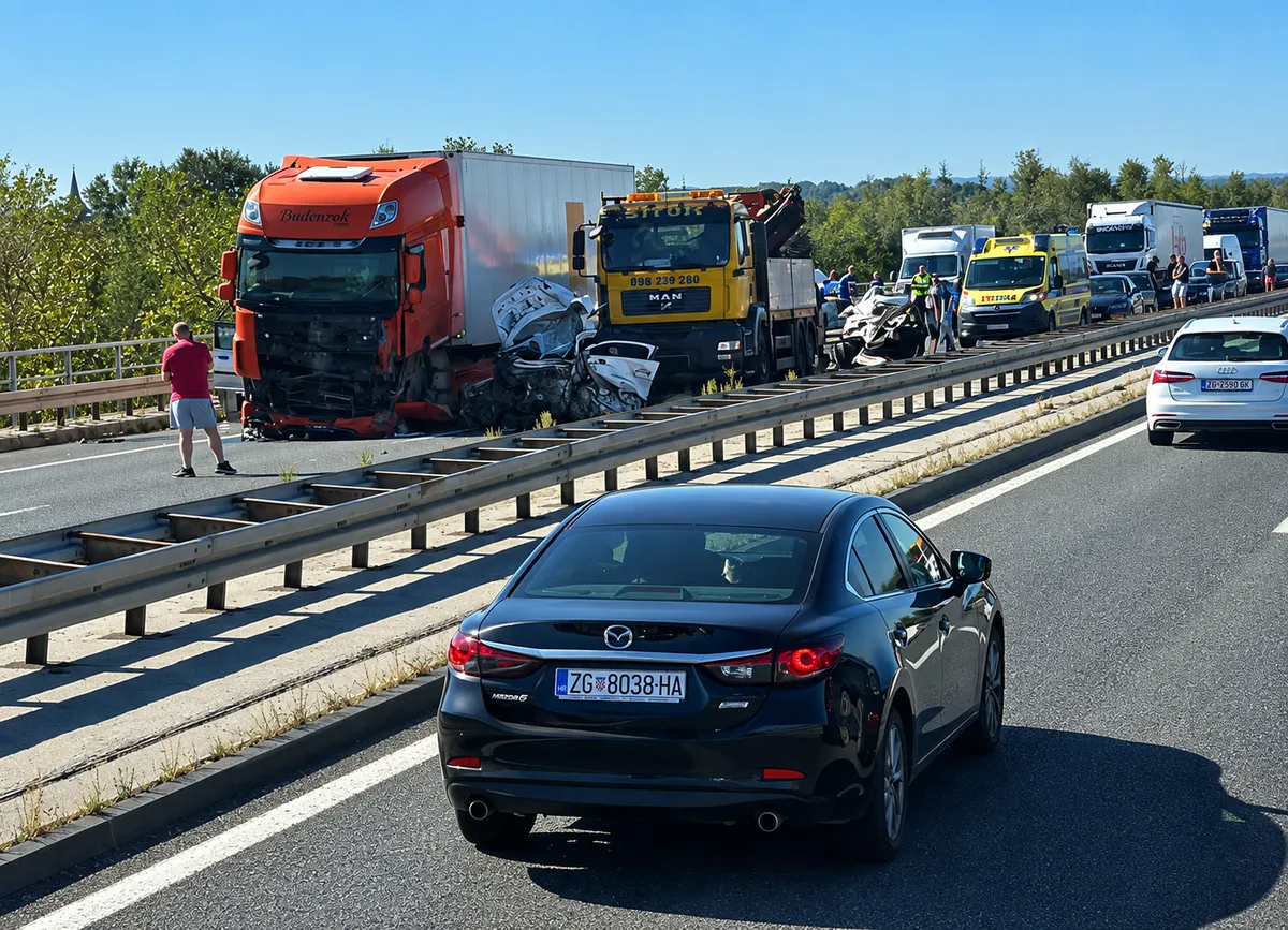 Zgražanje nad početjem slovenskega voznika, ki je obtičal zaradi tragične nesreče (VIDEO)
