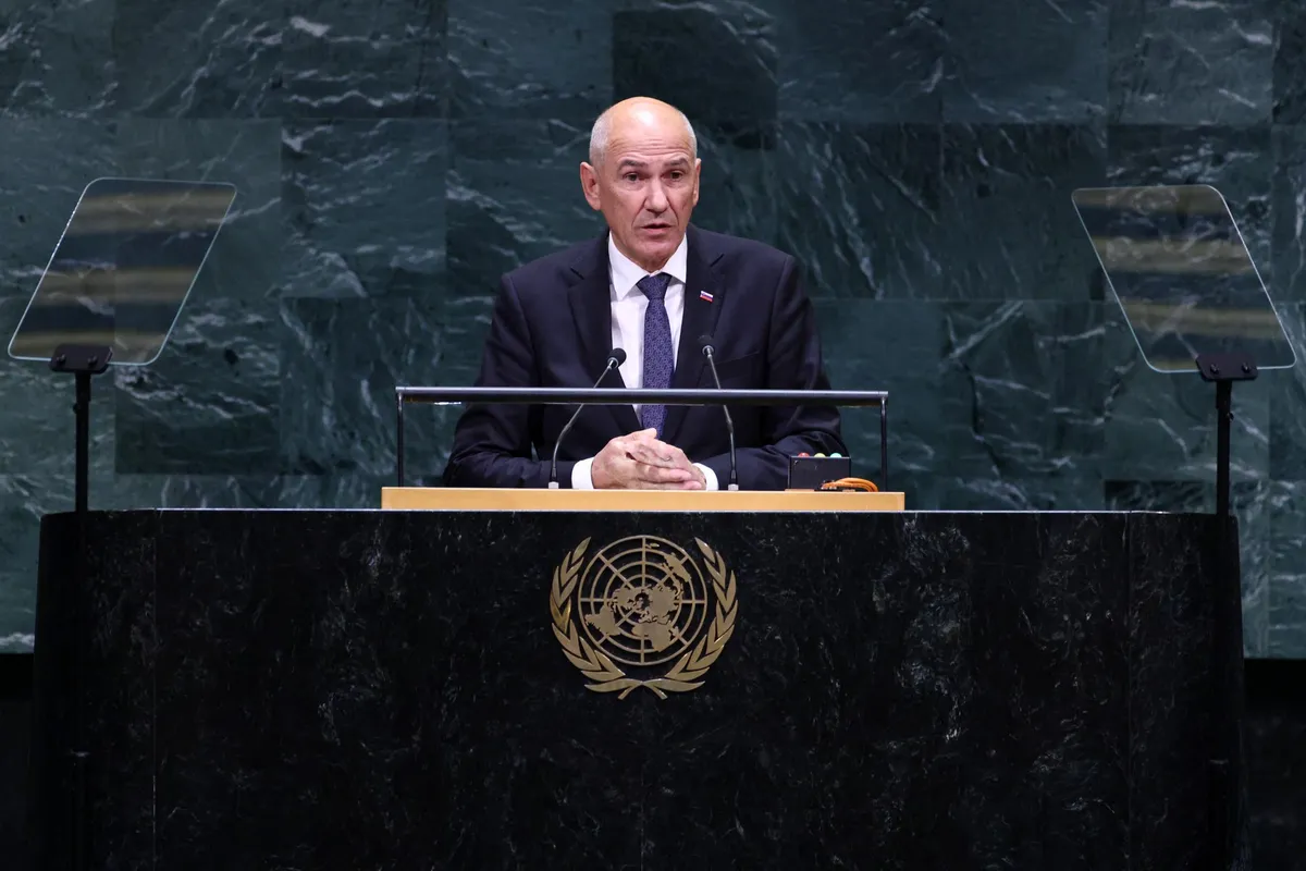 Premier Janez Janša pred svetovnimi voditelji opozoril na dvojna merila