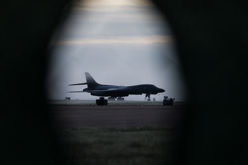Ameriško letalo v oporišču RAF Fairford v Veliki Britaniji