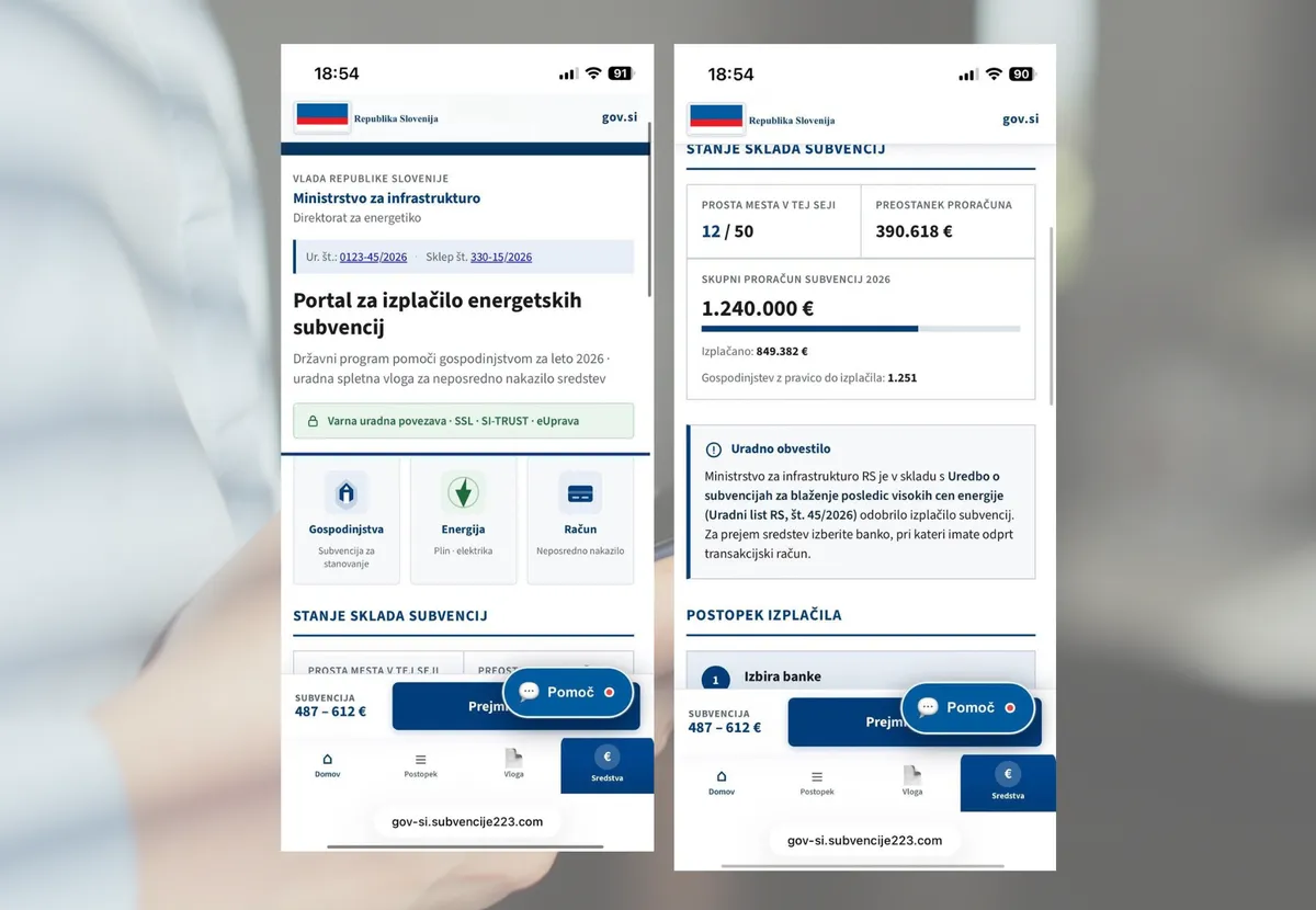 Vam državni organi ponujajo energetske subvencije? Ne nasedajte, opozarja ministrstvo
