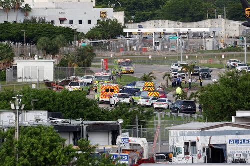 Intervencijske službe na letališču v Miamiju