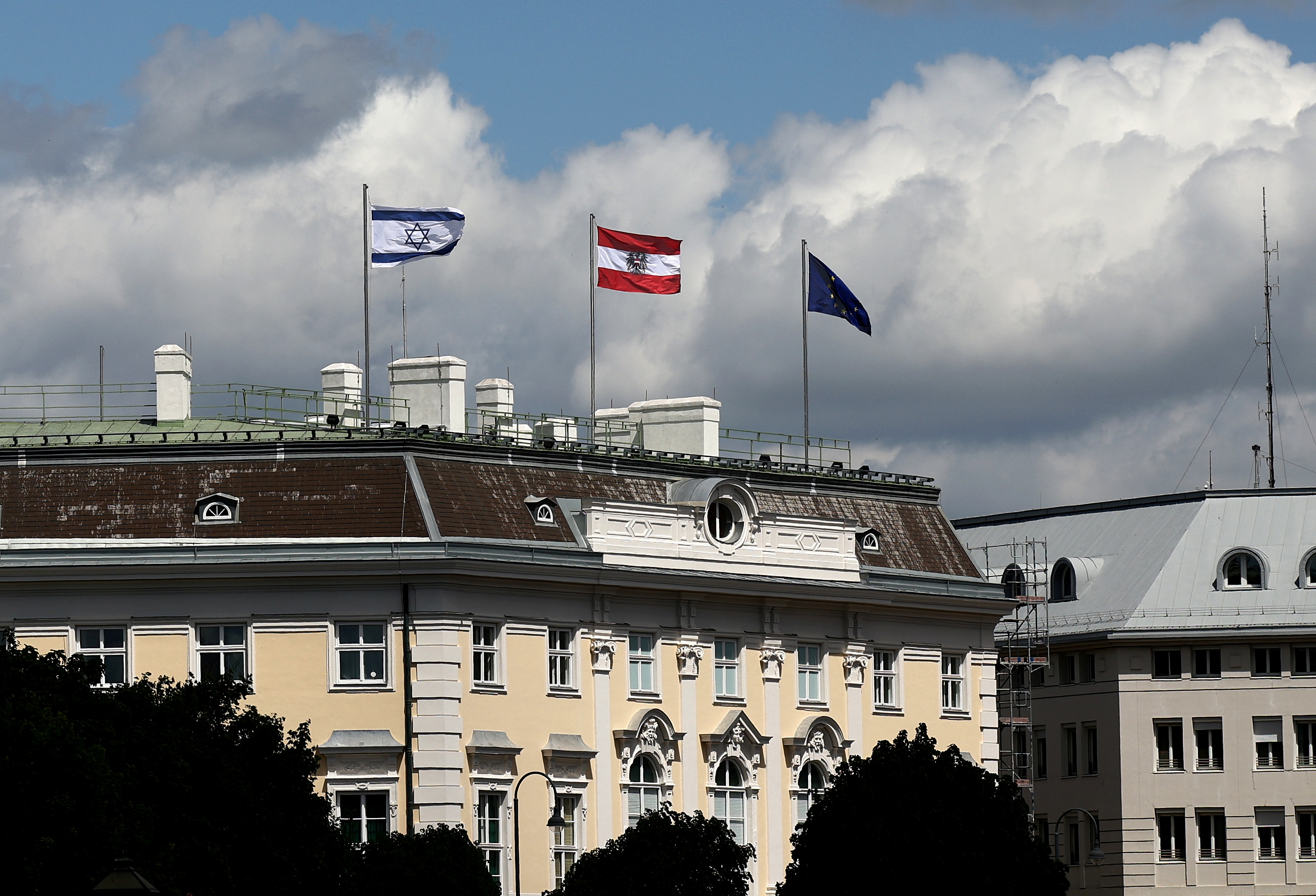 Izrael, Avstrija, zastava