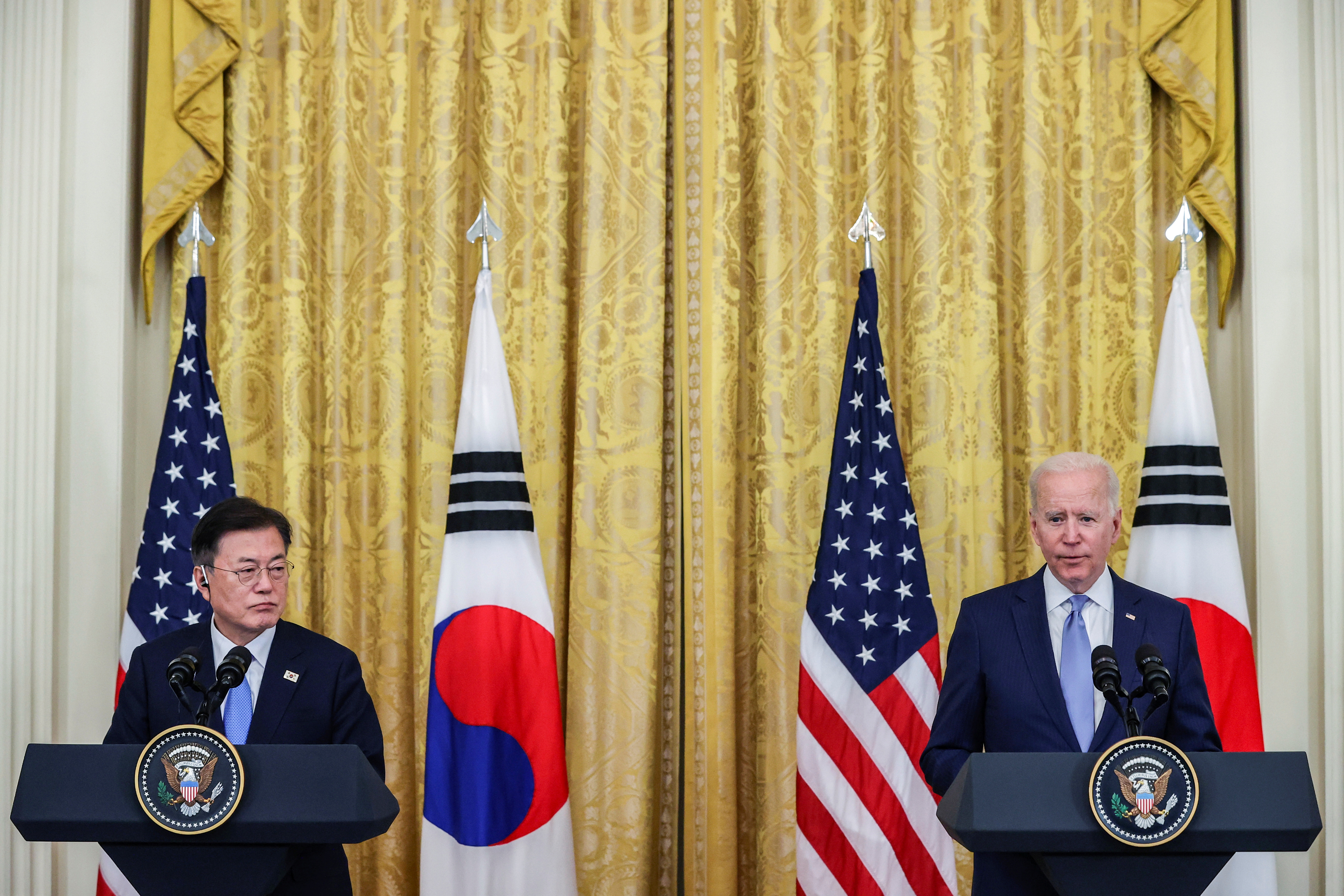 Predsednika ZDA Joe Biden in Južne Koreje Moon Jae-in