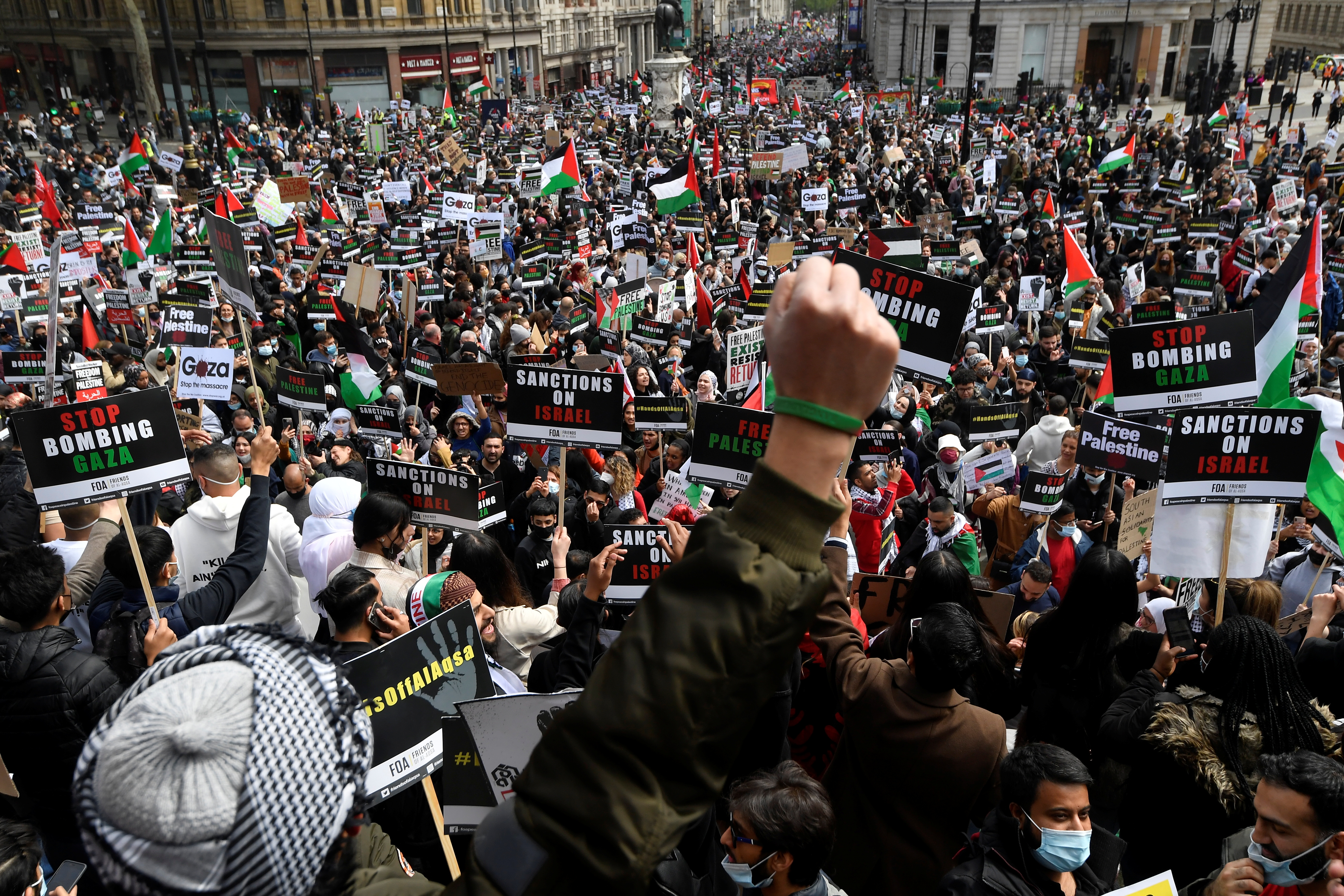 protesti za solidarnost s Palestinci