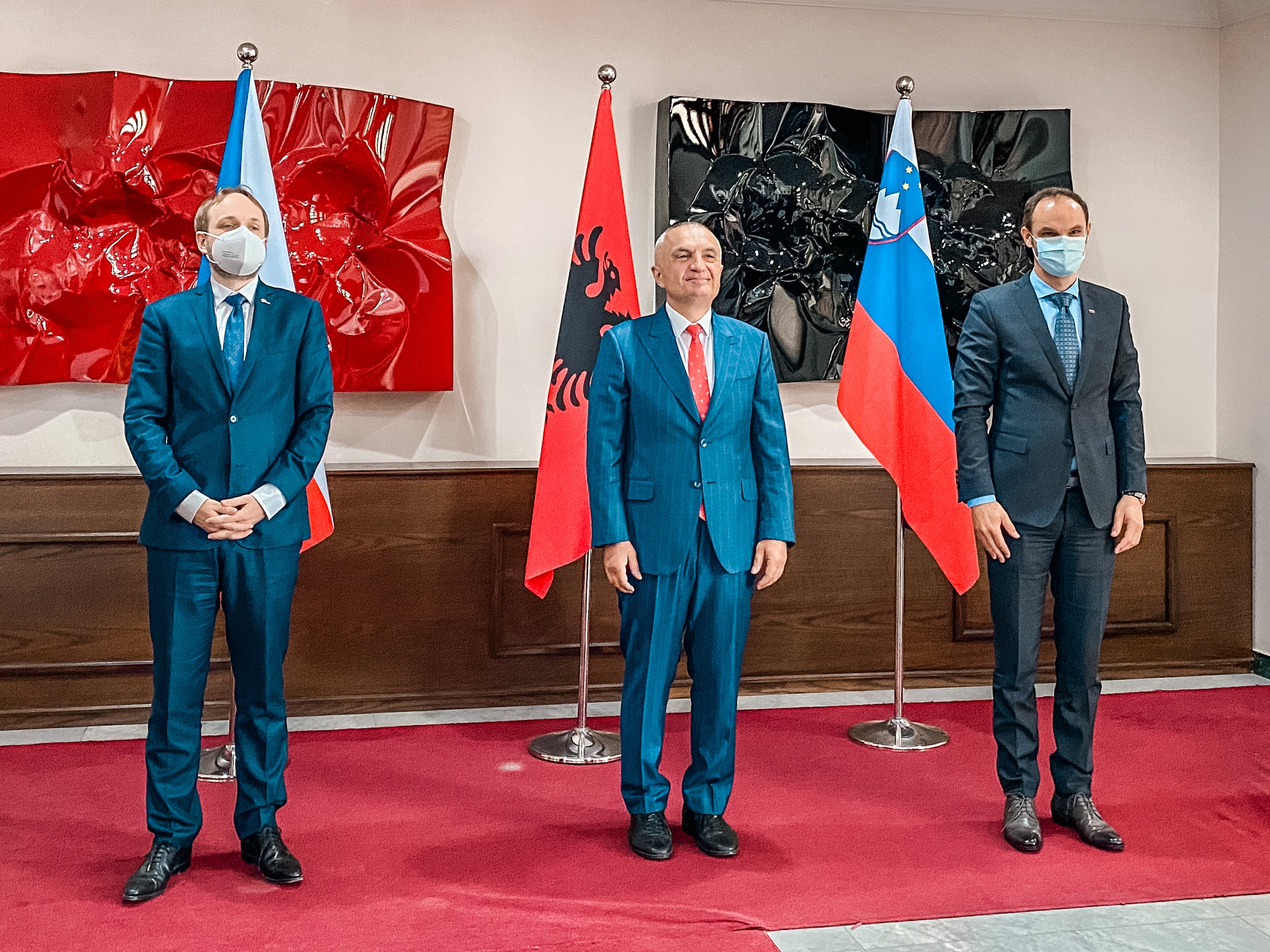 anže logar, obisk, albanija, zunanja politika