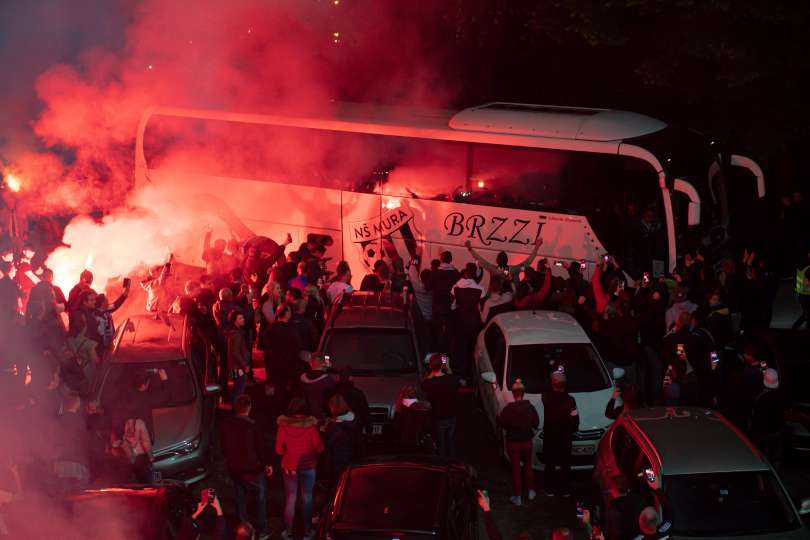 Sprejem murinih nogometašev