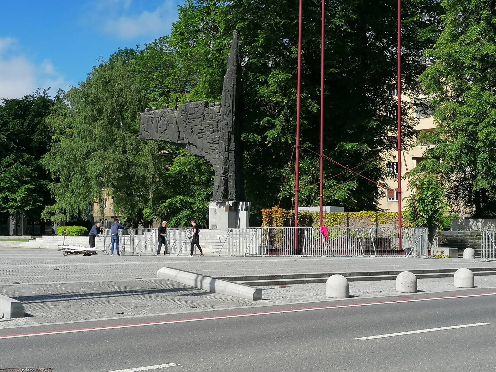 Protest, ograje, Ljubljana