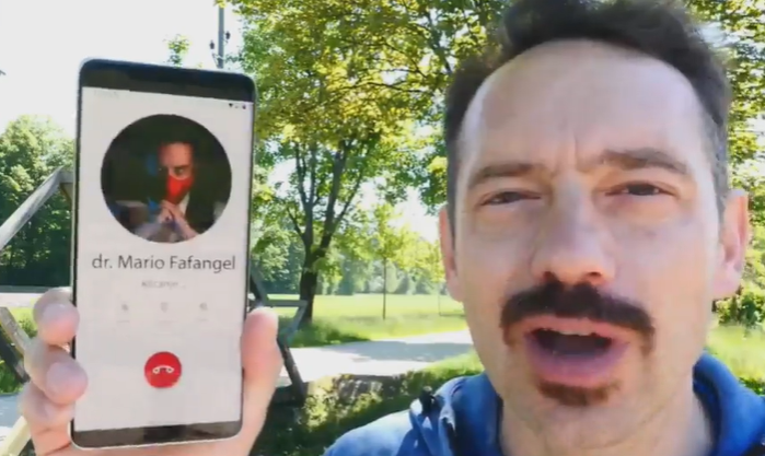 Mario Fafangel, Jože Robežnik, skeč