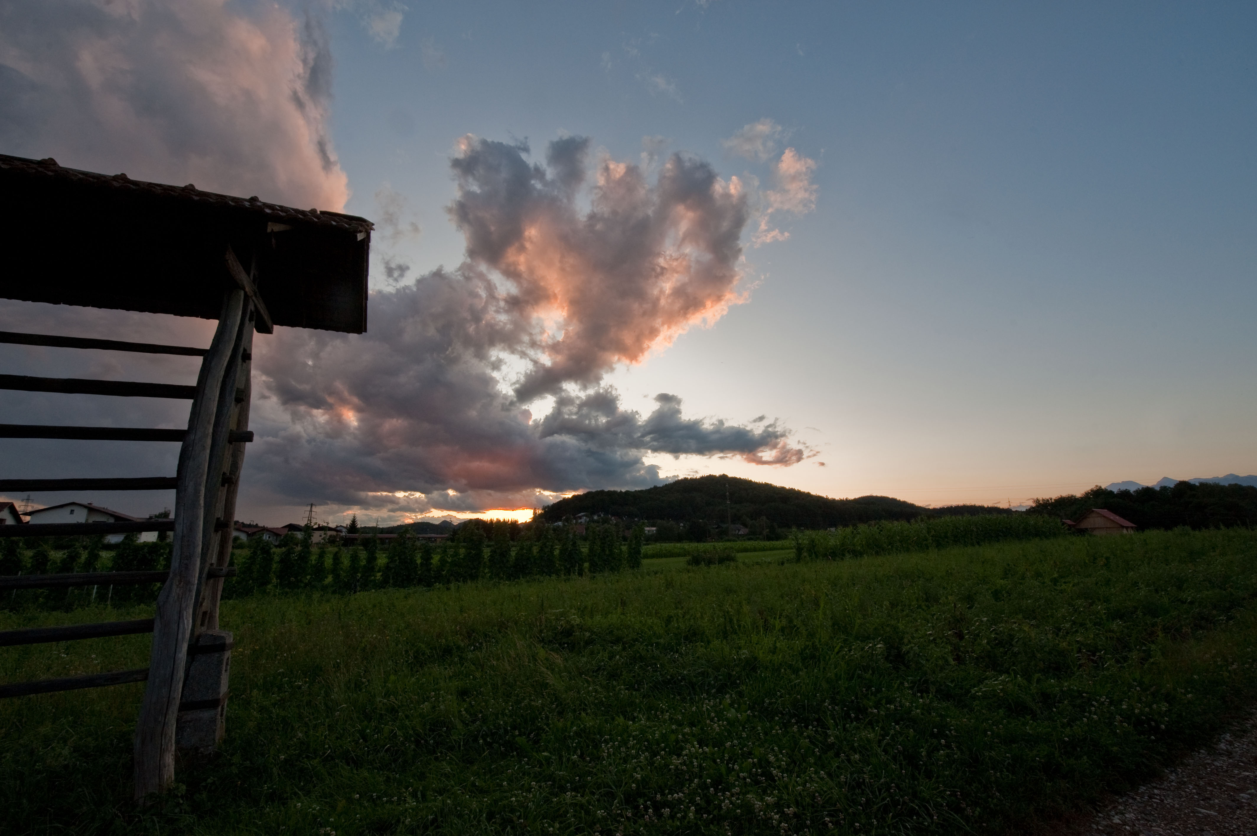 vreme, oblaki, polje