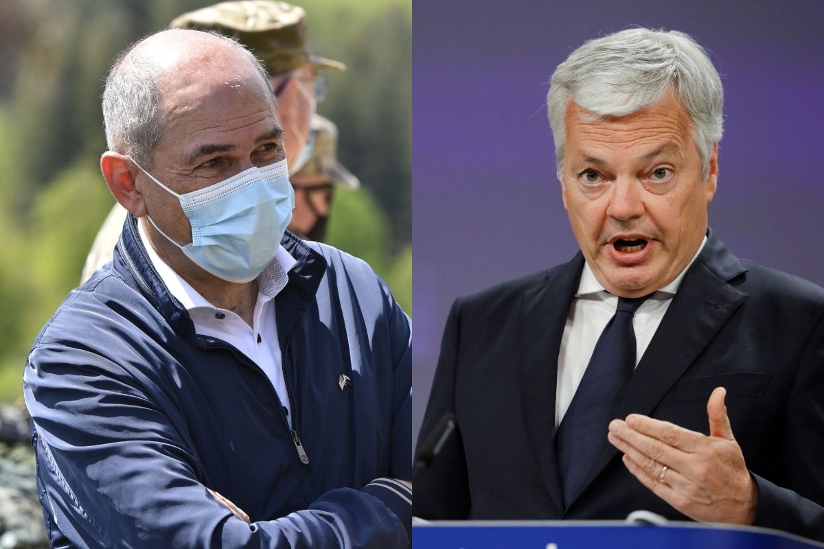 Janez Janša in Didier Reynders