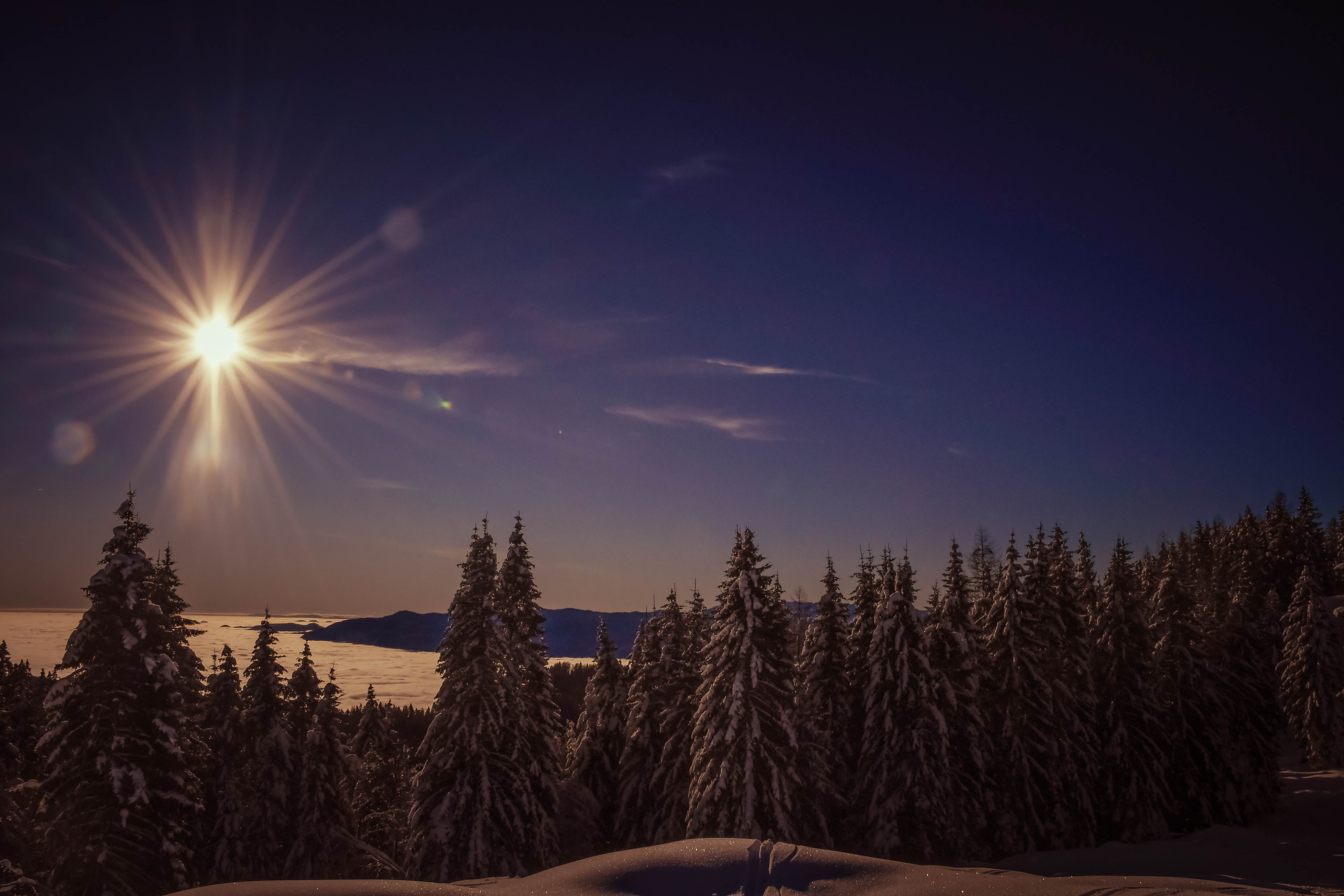 sončni vzhod,soncesneg,zima,gorenjska