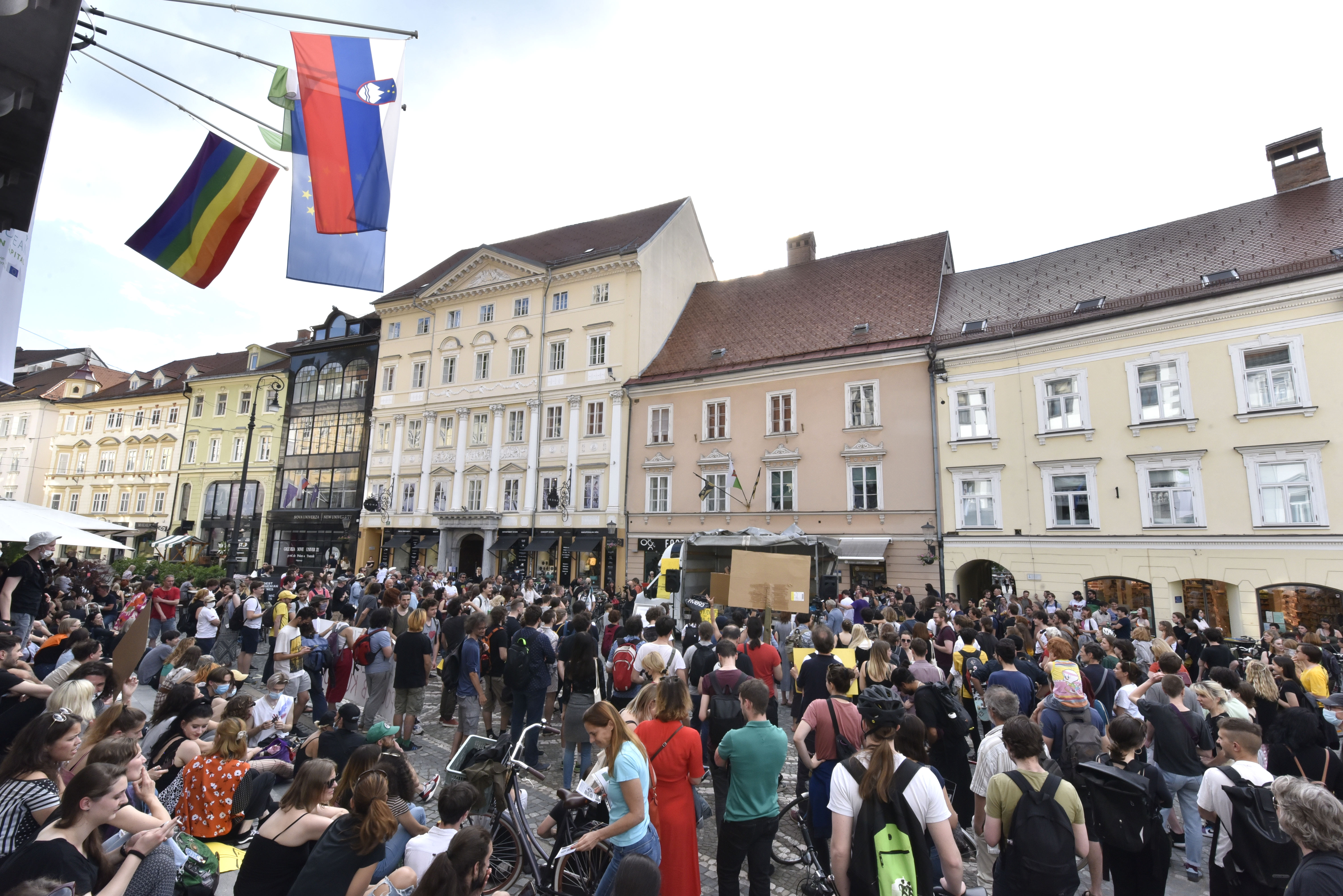 radio, študent, procesija