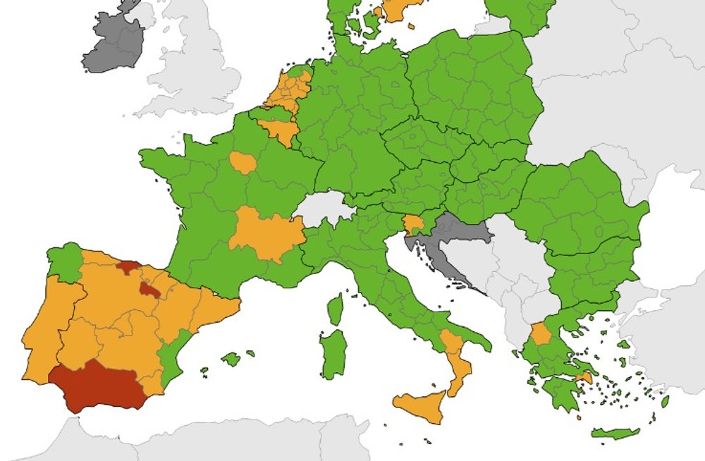 ecdc, seznam, države