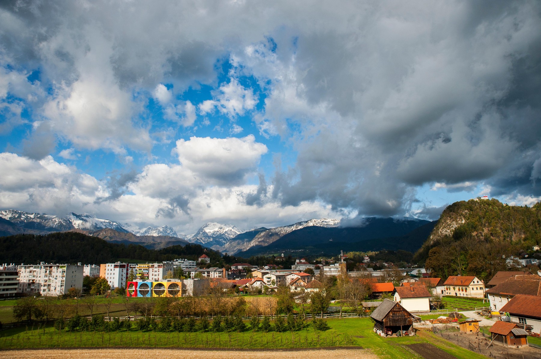 oblaki, oblačno, kamnik