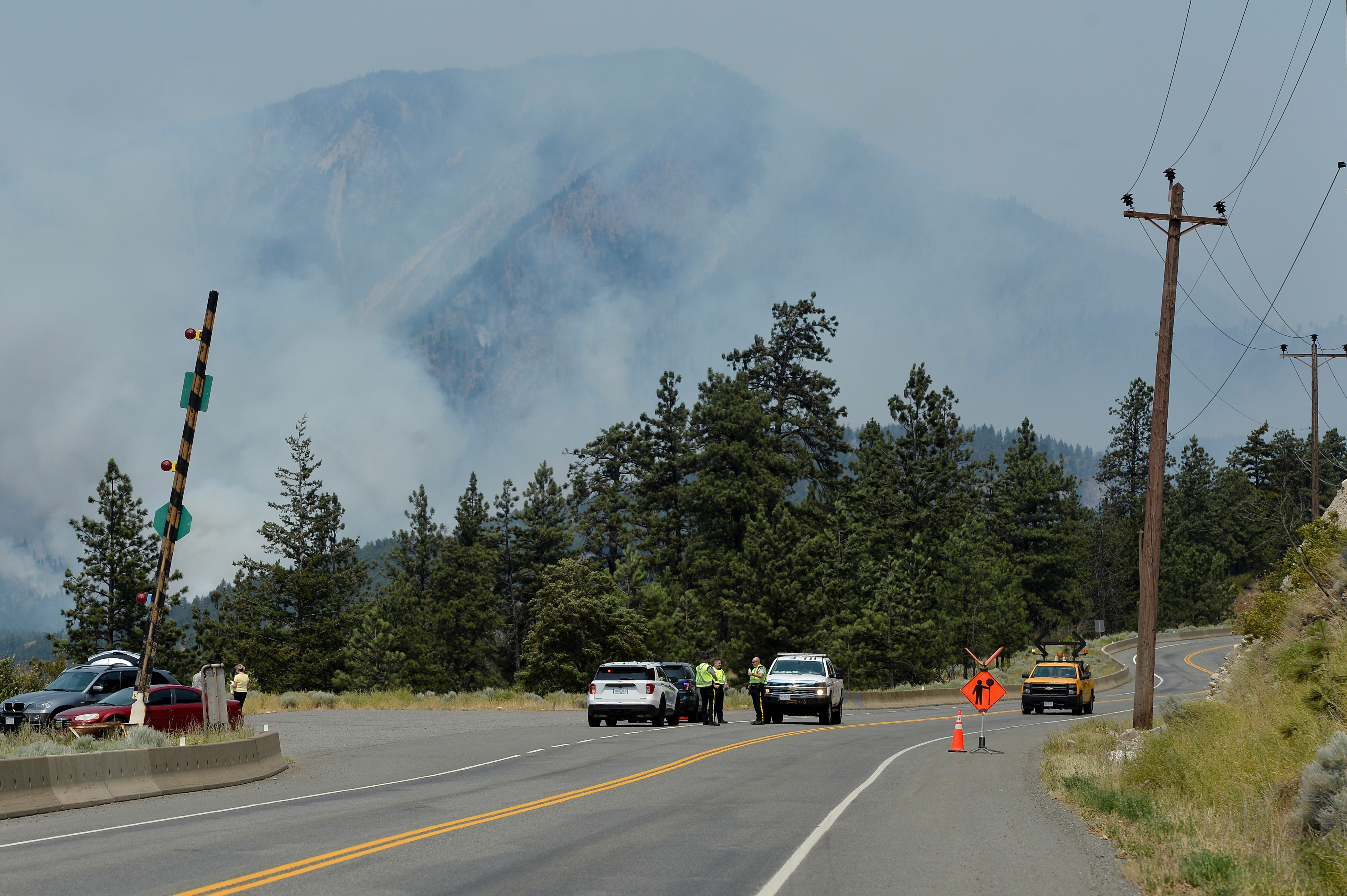 Kanada, vročinski val, požar