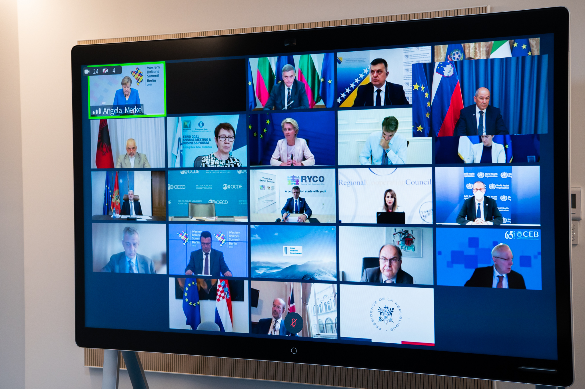 berlinski proces, Merkel, Janša