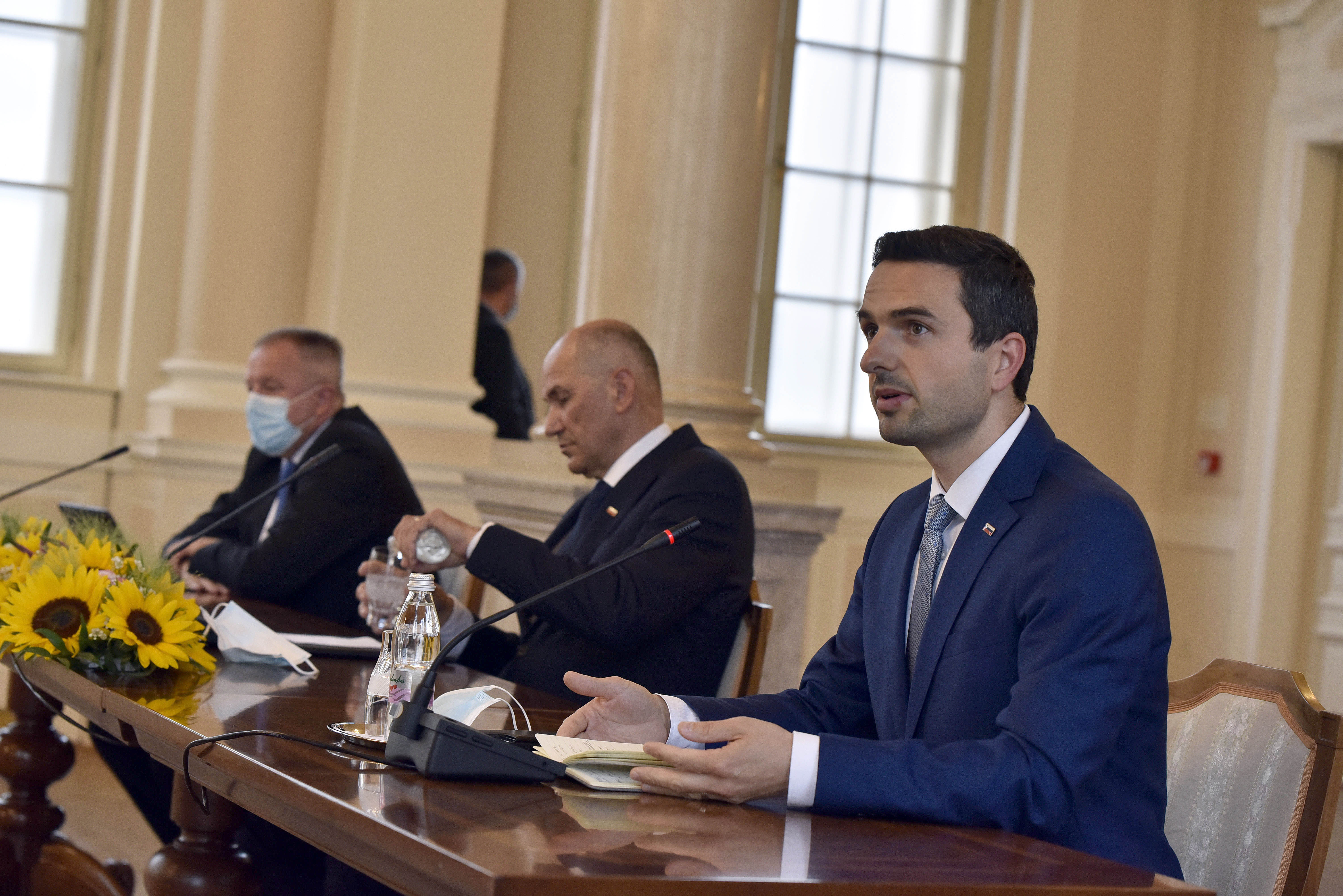 Matej Tonin, Janez Janša, zdravko Počivalšek