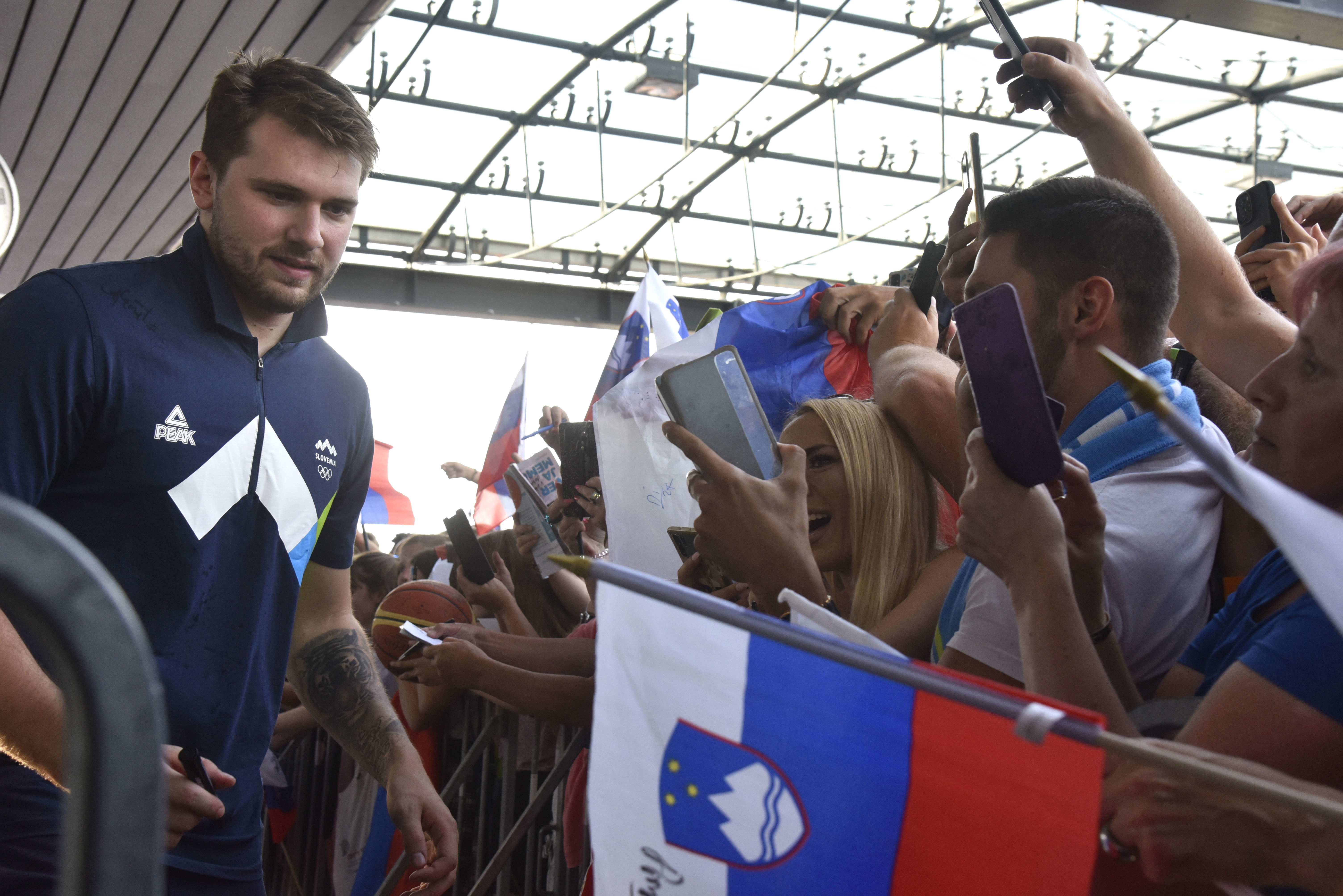 sprejem košarkarjev