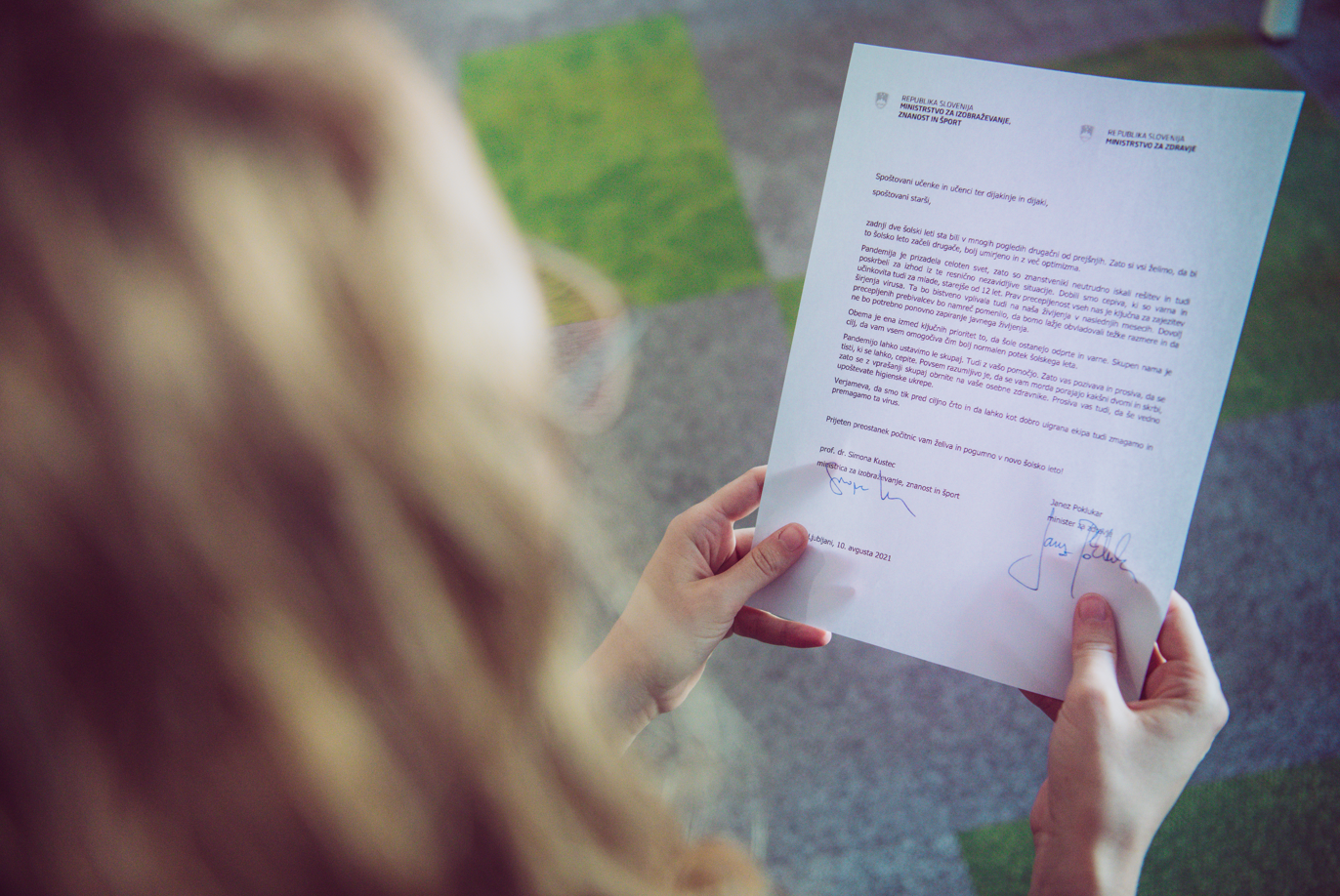 pismo, šolstvo, zdravstvo, dijaki