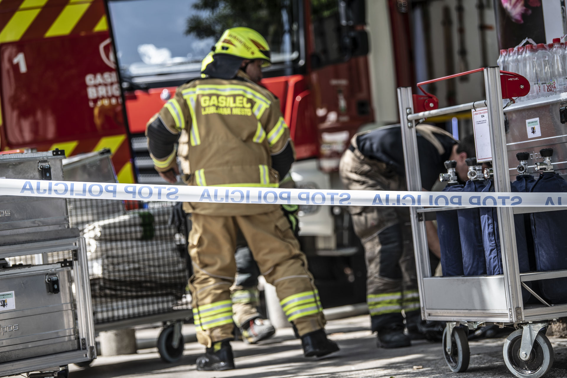 Požar Gregorčičeva Ljubljana