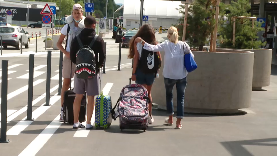 brnik, letališče, dijaki, maturantski izlet