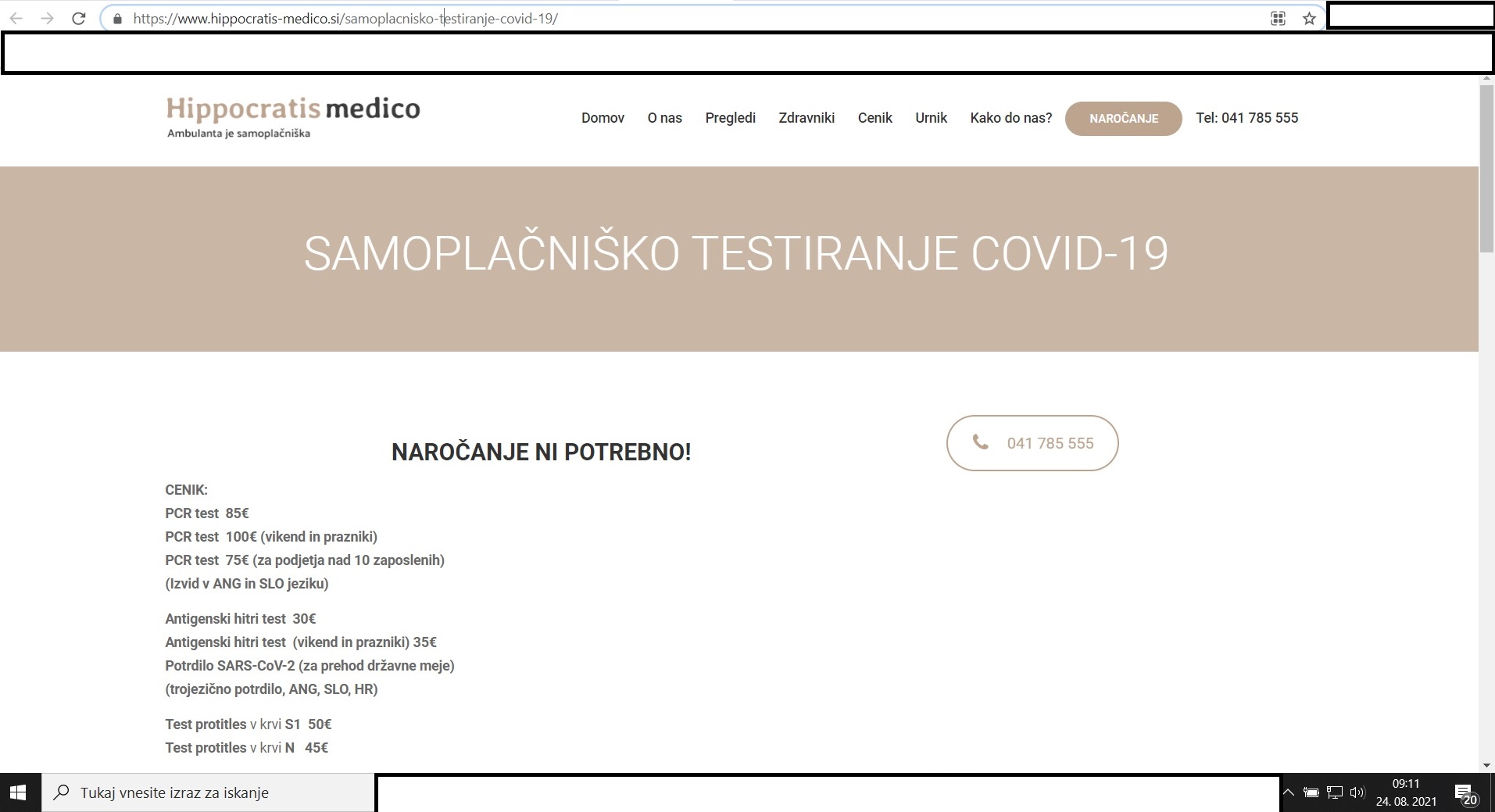 Testiranje hippocratis medicO