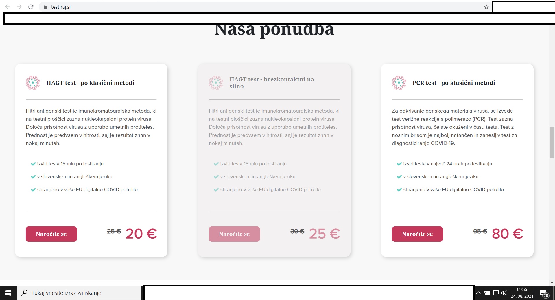 testiranje testiraj.si