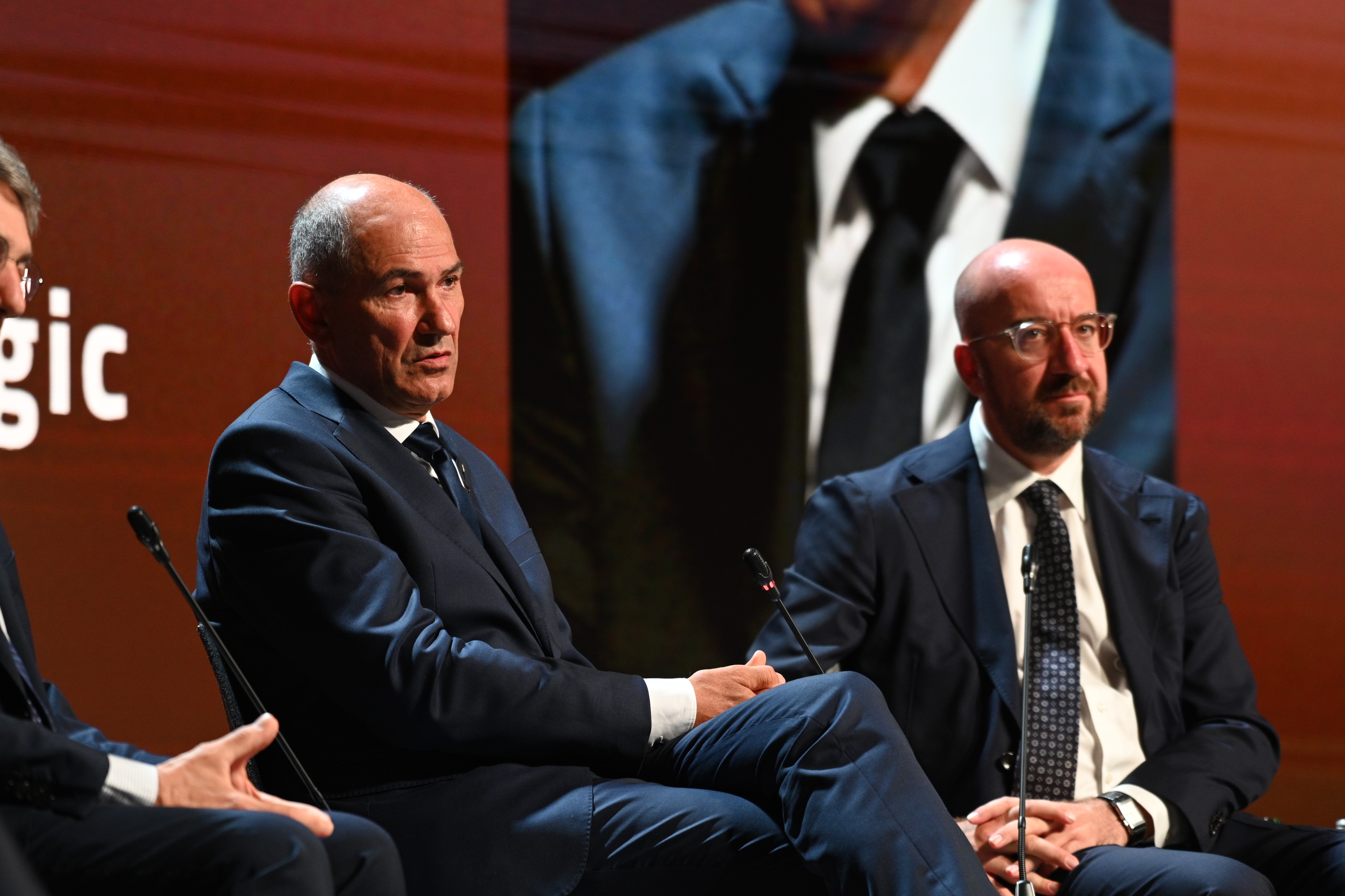 Janez Janša in Charles Michel